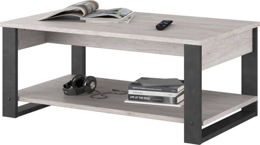 Parisot Salontafel Grijs 110x66x47 cm - Foto 2