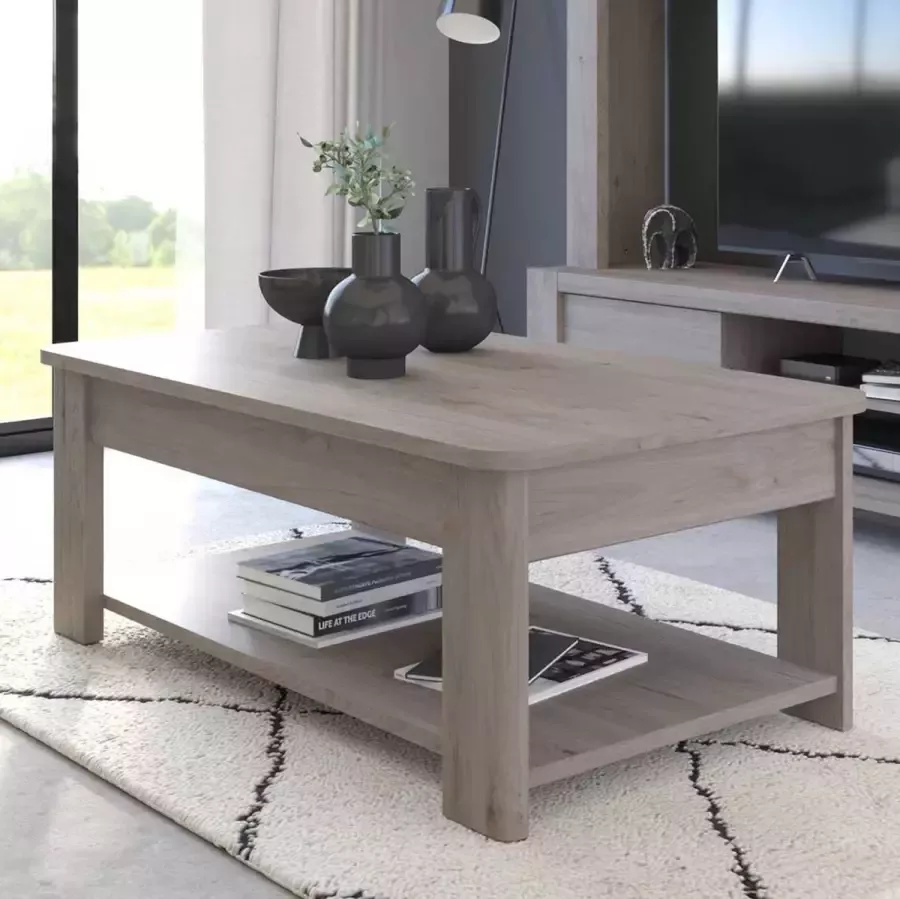 Parisot Salontafel Grijs 120x67x45 cm