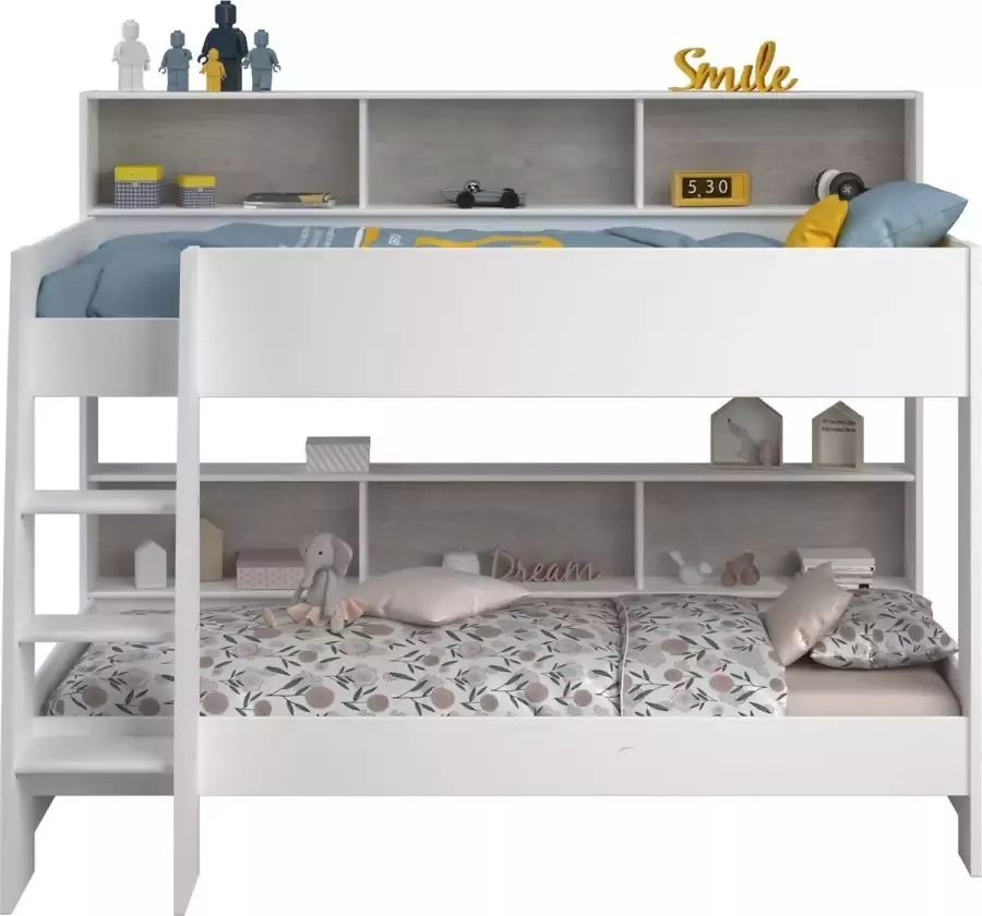 Parisot Stapelbed Taylor 90x200 Wit