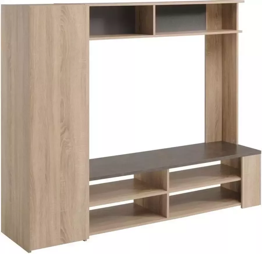 Parisot TV Meubel Tv-meubel Fumay met kast 165 166cm Bruin