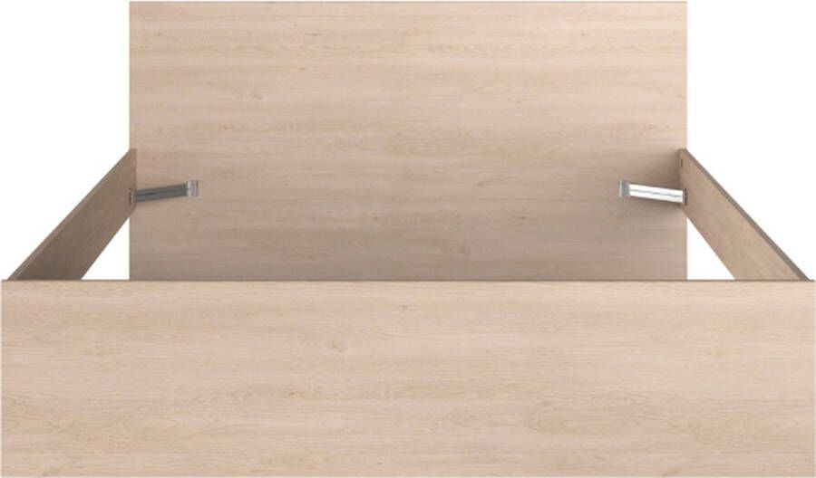 Parisot EMOB Tweepersoonsbed Ponte 160x200cm eikdecor Tweepersoonsbedden Bruin Melamine; Spaanplaat Tweepersoonsbedden Tweepersoons Normaal bed Op voorraad - Foto 4