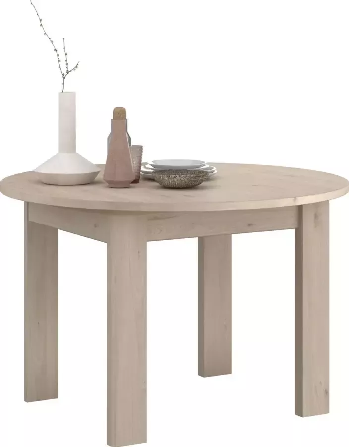 Parisot eetkamertafel Portland eikenkleur 77x120 156x120 cm Leen Bakker