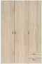 Parisot Varia Cabinet Chene Decor 3 scharnierende deuren + 2 laden L 120 x H 185 x D 51 cm - Thumbnail 2