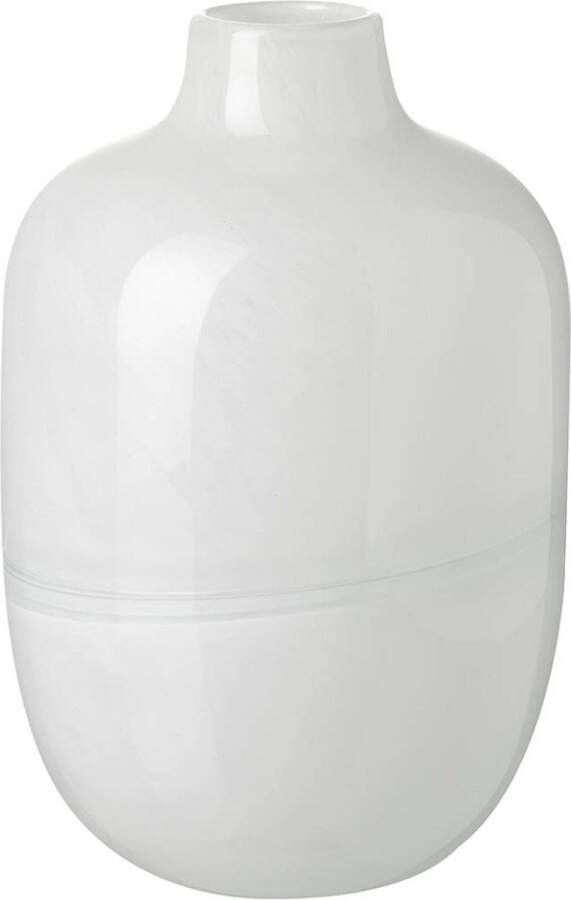 Parlane vaas Dawson wit 25 cm decoratieve vlaas tafelvaas vaas voor op de tafel keramieken vaas presenteer kleine bloemen en decoratieve takken in deze grote vaas