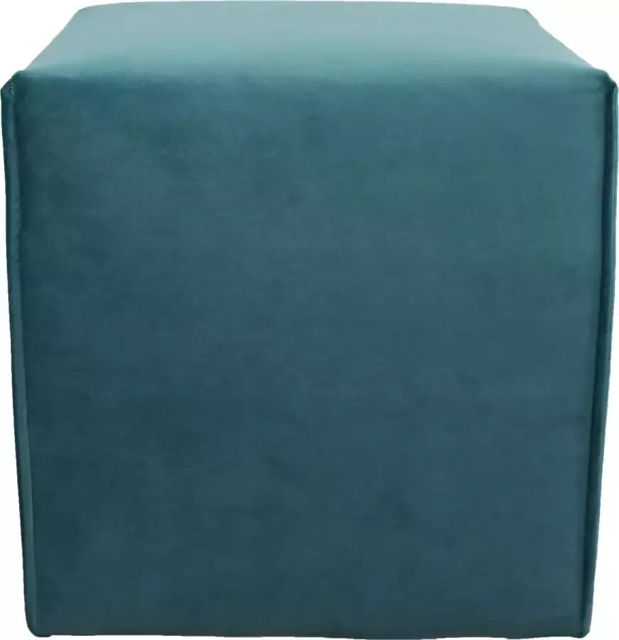 Particolare Hocker Italian Velvet Petrol-359