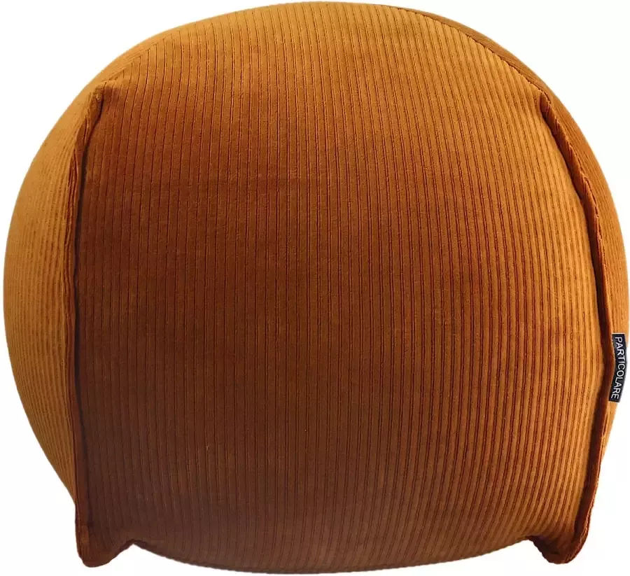Particolare Poef Fluffy Ribcord Bruin-576