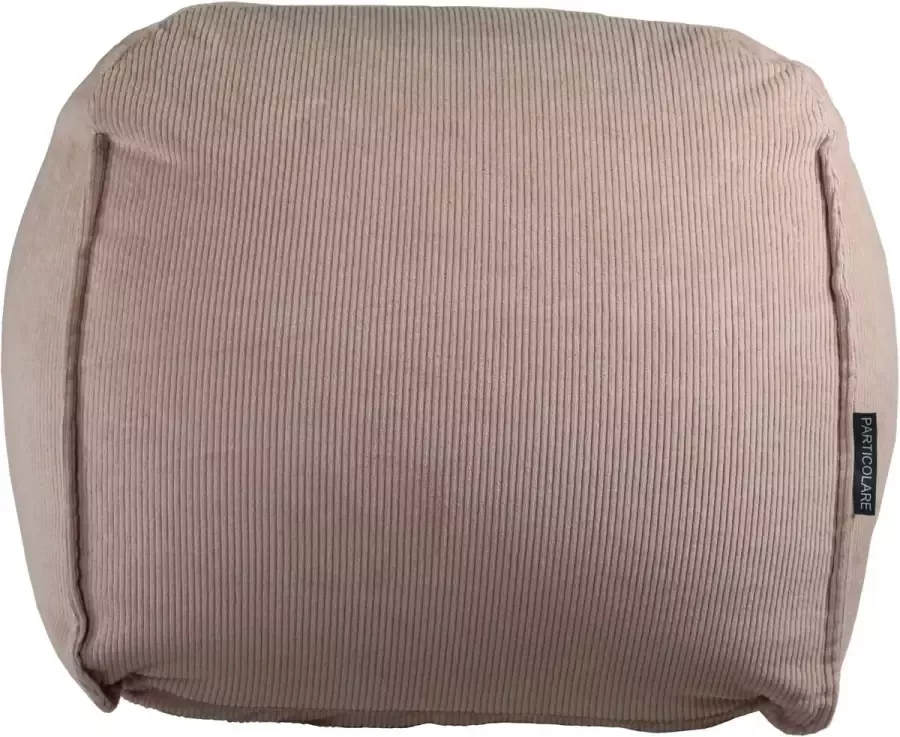 Particolare Poef Fluffy Ribcord Roze-518