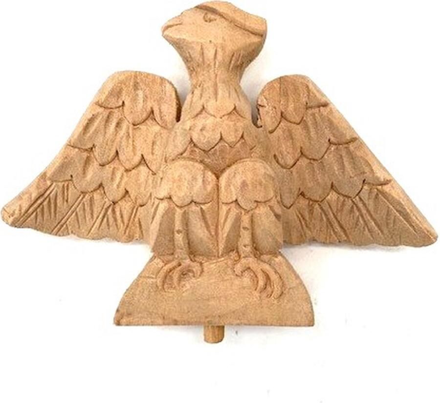 Parts & Pieces Houten Adelaar meubelornament 16x11cm