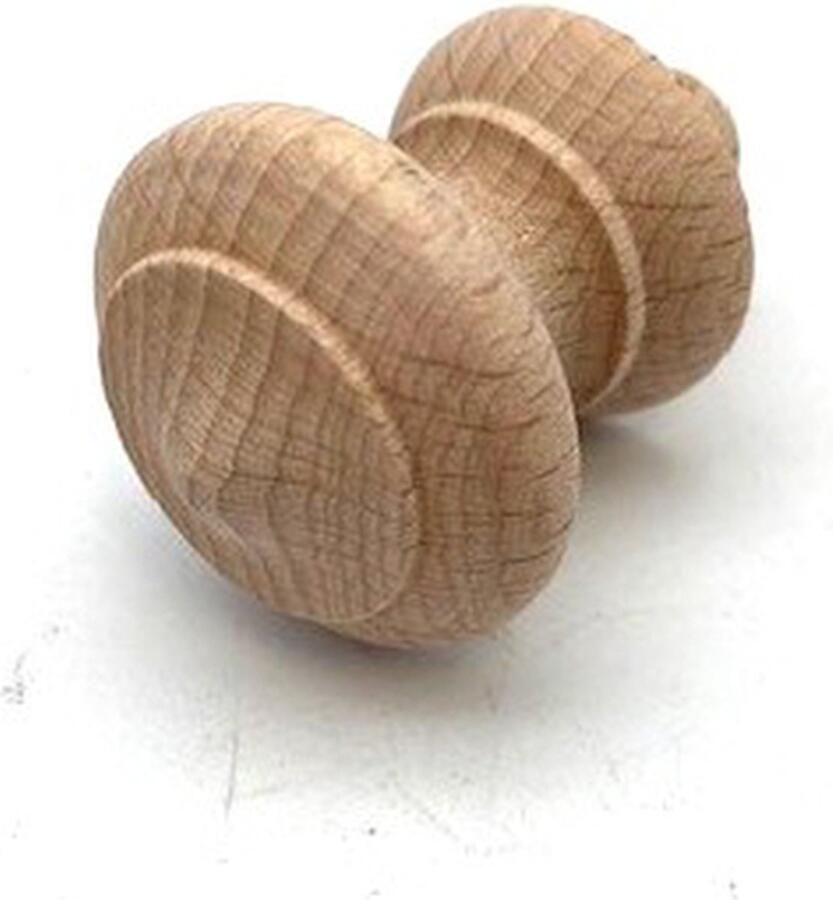 Parts & Pieces Houten knop Beuken rond met stift 30mm
