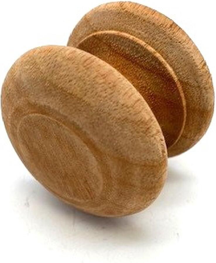 Parts & Pieces Houten Meubelknop Mahonie rond met stift 45mm