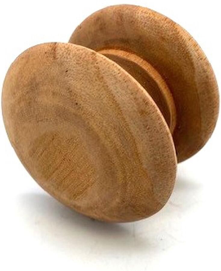 Parts & Pieces Houten Meubelknop Mahonie rond met stift 55mm