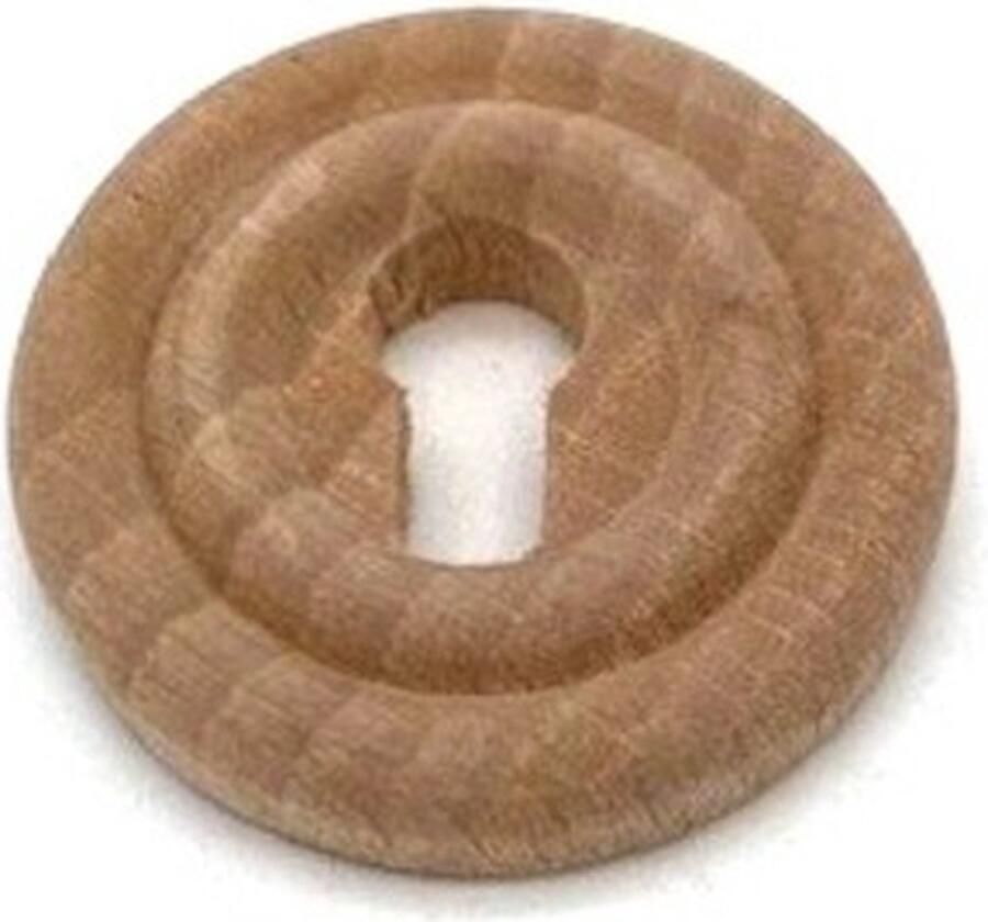 Parts & Pieces Houten sleutelplaatje Beuken rond 34mm