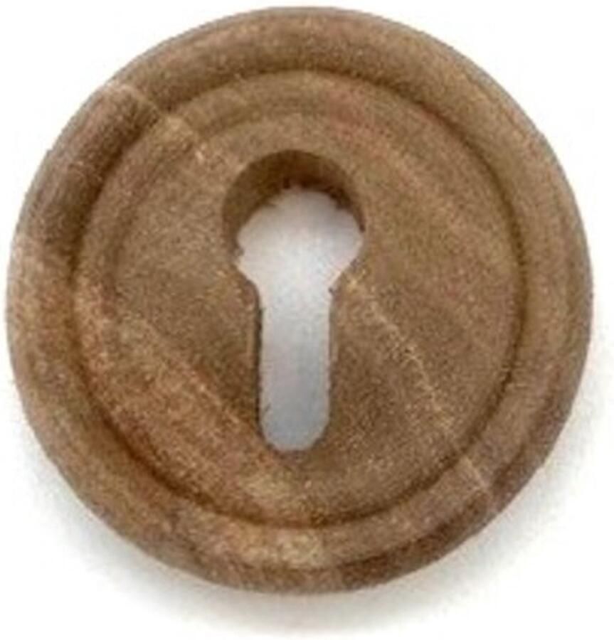 Parts & Pieces Houten sleutelplaatje Noten rond 40mm