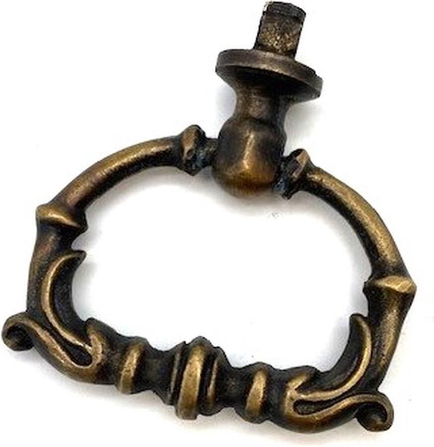 Parts & Pieces Ladegreep Messing antiek Frans model 70x60mm