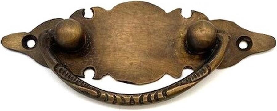 Parts & Pieces Ladegreep Messing Antiek horizontaal 108x34mm