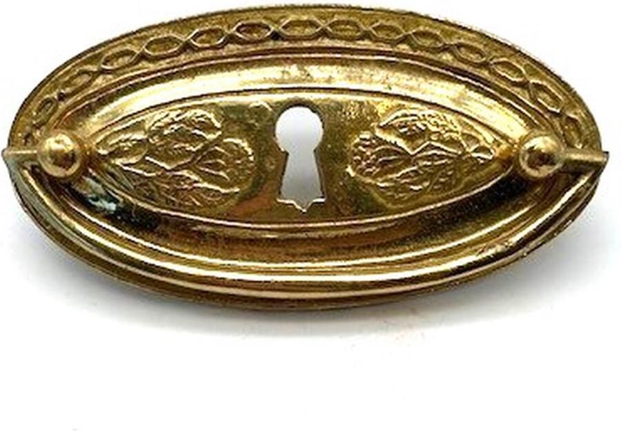 Parts & Pieces Ladegreep Messing glanzend ovaal Groot 120x60mm