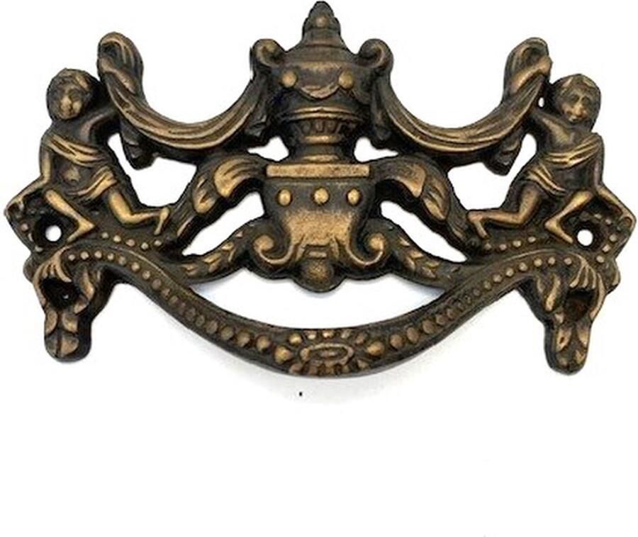 Parts & Pieces Ladetrekker Kabinet Messing antiek 135x82mm