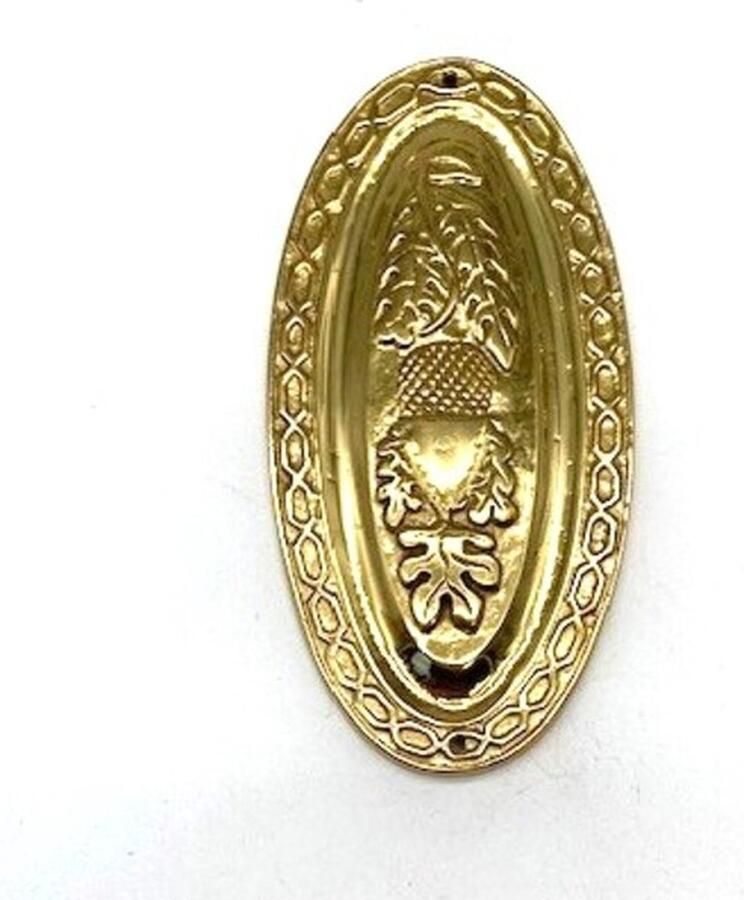 Parts & Pieces Meubeldecoratie Messing glanzend ovaal Groot 60x120mm