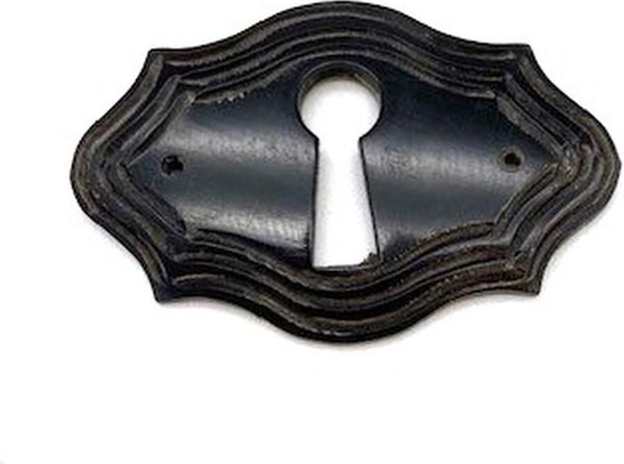 Parts & Pieces Sleutelplaat Been Zwart horizontaal 50x32mm
