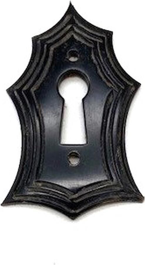 Parts & Pieces Sleutelplaat Been Zwart verticaal 35x55mm