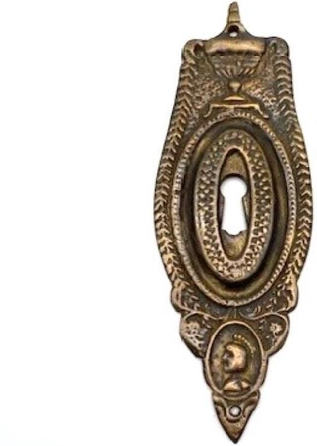 Parts & Pieces Sleutelplaat Messing antiek Groot verticaal 54x151mm