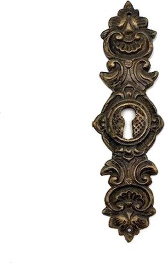 Parts & Pieces Sleutelplaat Messing antiek verticaal 36x120mm