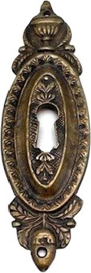 Parts & Pieces Sleutelplaat Messing antiek verticaal 38x124mm