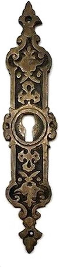 Parts & Pieces Sleutelplaat Messing antiek verticaal Orient 30x128mm