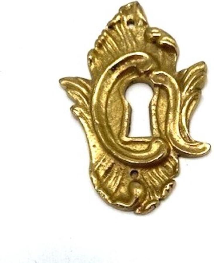 Parts & Pieces Sleutelplaat Messing glanzend 38x58mm