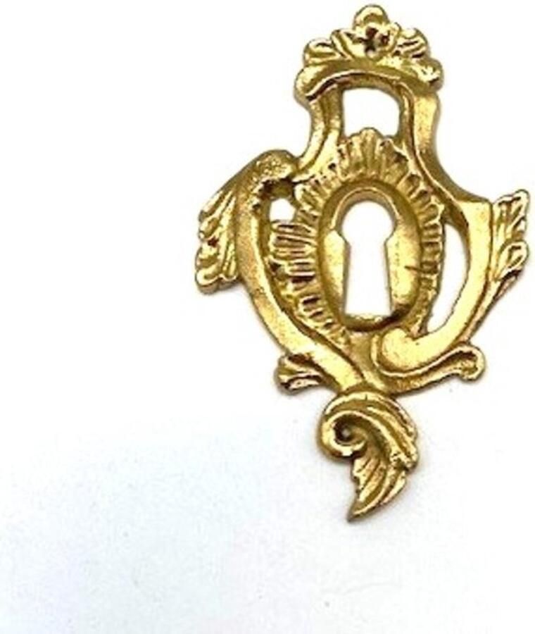 Parts & Pieces Sleutelplaat Messing glanzend 50x78mm