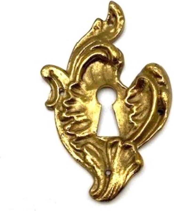 Parts & Pieces Sleutelplaat Messing glanzend Groot 56x85mm