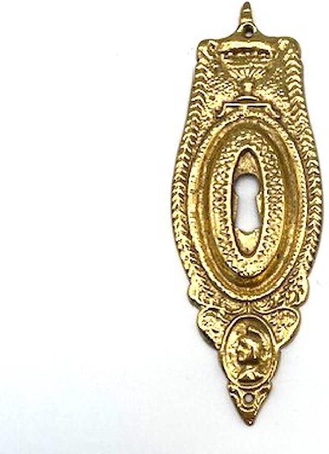 Parts & Pieces Sleutelplaat Messing glanzend Groot verticaal 54x151mm