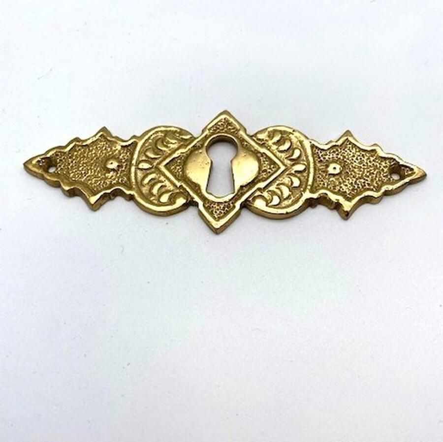 Parts & Pieces Sleutelplaat Messing glanzend horizontaal 100mm