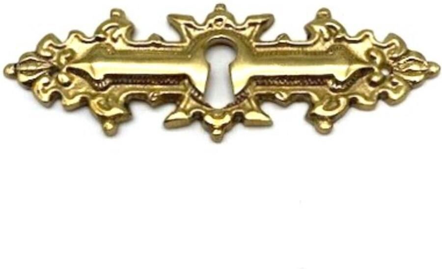 Parts & Pieces Sleutelplaat Messing glanzend horizontaal 110mm