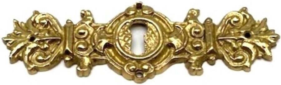 Parts & Pieces Sleutelplaat Messing glanzend horizontaal Maya 125x38mm