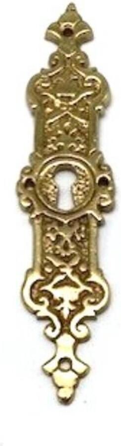 Parts & Pieces Sleutelplaat Messing glanzend verticaal Orient 30x128mm