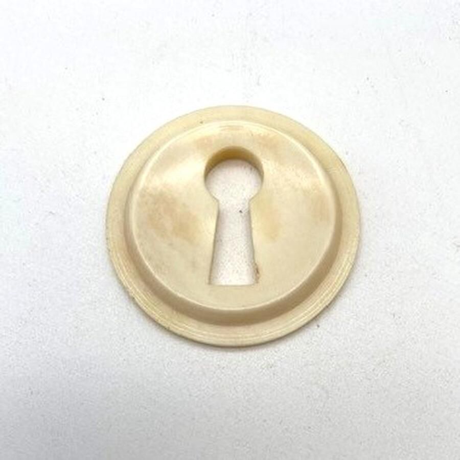 Parts & Pieces Sleutelplaatje Been Ivoor Rond 32mm
