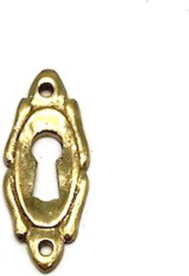 Parts & Pieces Sleutelplaatje Messing glanzend Klein 20x47mm