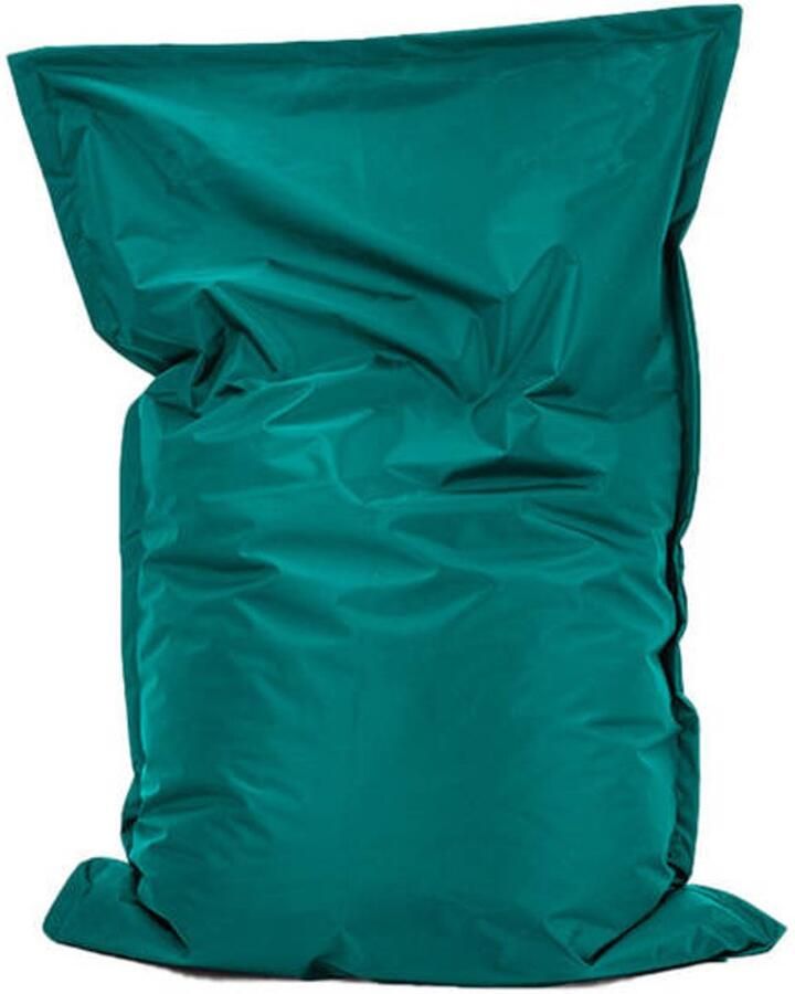 Drop & Sit Zitzak Smaragd – Nylon Zitzak Kind – 100 x 150 cm – Beanbag Binnen & Buiten – Zitzak Volwassenen met Vulling - Foto 3