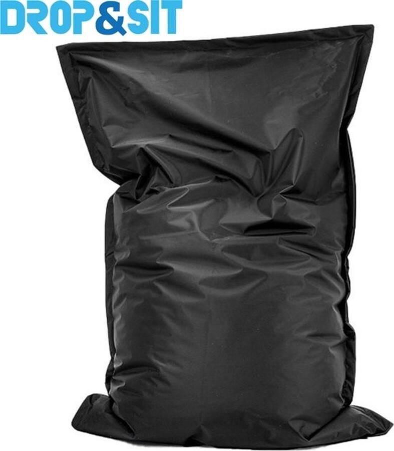 Bobbel Home Zitzak Bella Ruime zitzakken Kussen Nylon 100x150 cm Voor Binnen en Buiten Zwart - Foto 3