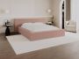 Pascal Morabito Bed met opbergruimte 180 x 200 cm Ribfluweel Roze + matras TIMANO van L 246 cm x H 90 cm x D 252 cm - Thumbnail 1