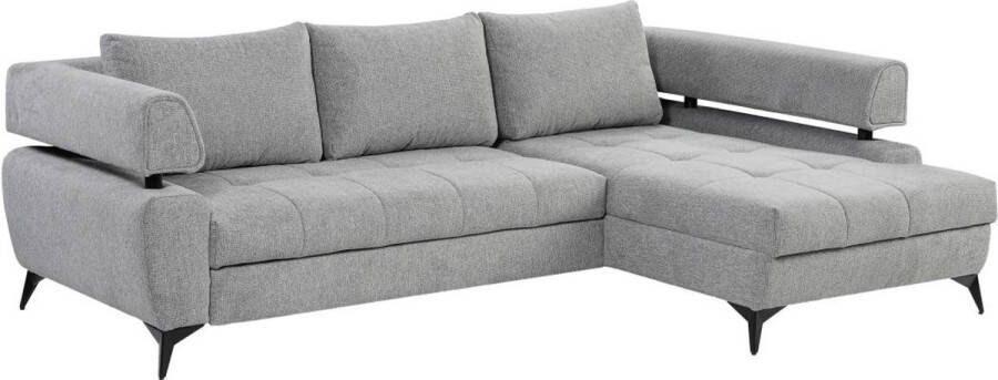 Hoekslaapbank met hoek rechts van beige stof met textuur AMARONI van Pascal Morabito L 267 cm x H 90 cm x D 188 cm - Foto 2