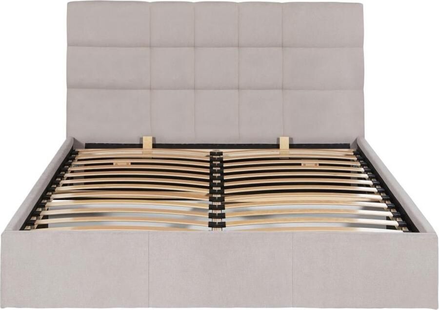 Pascal Morabito Bed met opbergruimte 180 x 200 cm Stof Beige ELIAVA van L 190 cm x H 106 cm x D 213 cm - Foto 3