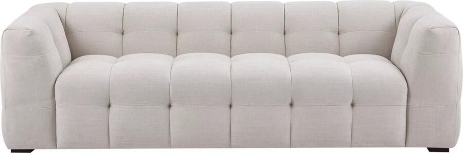 Pascal Morabito Driezitsbank van beige gechineerde stof DILOME van L 230 cm x H 69 cm x D 98 cm - Foto 2