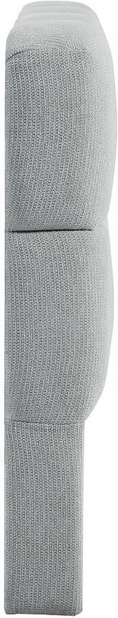 Pascal Morabito Hoofdbord 180 cm Gestructureerde stof Lichtgrijs DAMADO van L 190 cm x H 94 cm x D 18 cm - Foto 4