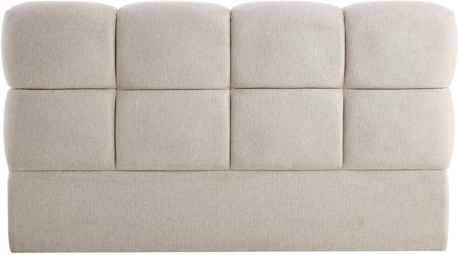 Pascal Morabito Hoofdbord 160 cm Gestructureerde stof Beige DAMADO van L 170 cm x H 94 cm x D 18 cm