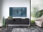 Pascal Morabito Tv-meubel met 2 deuren 1 lade en 1 nis Zwart marmereffect en goudkleurig PIOLUN van L 144 cm x H 55 cm x D 37 cm - Thumbnail 2