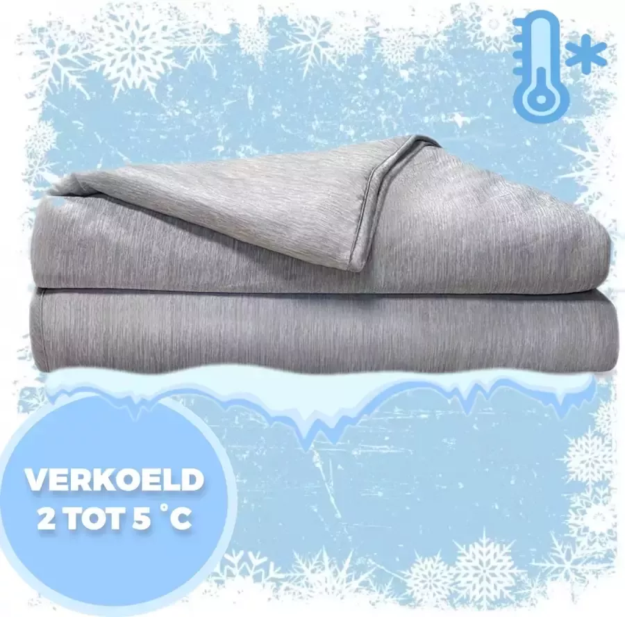 Pasper Koeldeken 130 x 170 cm zelfkoelende deken Q-max > 0.43 cooling blanket zomerdekbed zomerdeken verkoelende deken voor mensen tijdens slapen bed bank en reizen - Foto 1