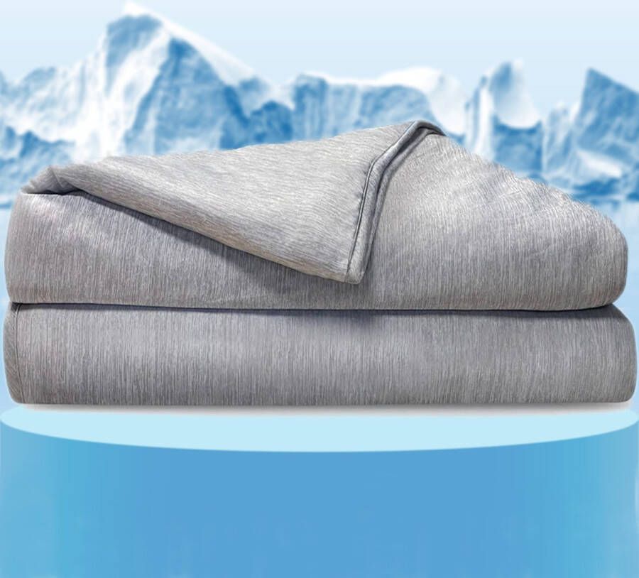 Pasper Koeldeken 150 x 200 cm zelfkoelende deken Q-max > 0.43 cooling blanket zomerdekbed zomerdeken verkoelende deken voor mensen tijdens slapen bed bank en reizen - Foto 2