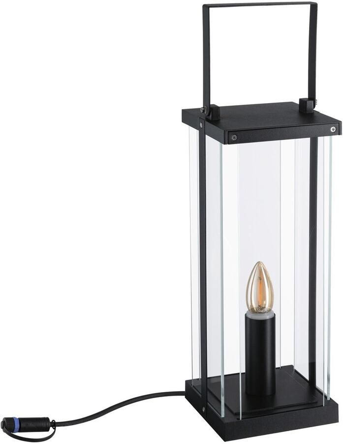 Paulmann Plug & Shine Lantaarn Classic Enkele lamp IP44 1900K 2W Antraciet